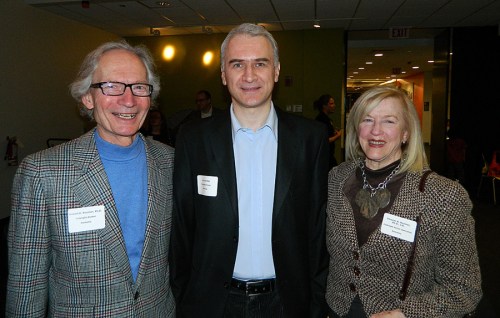 Students, scholars, alumni and guests enjoying the event