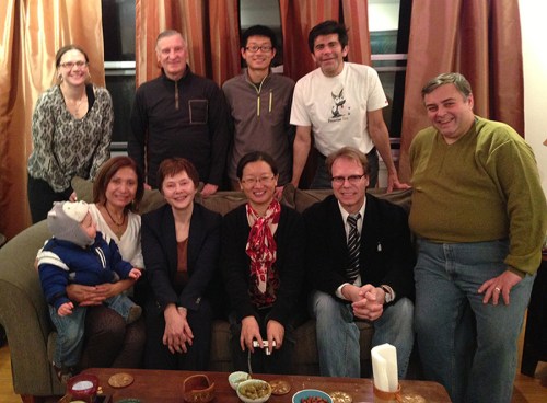 Ana GIl García opened her house to receive scholars from China and Russia during a dinner on January 18