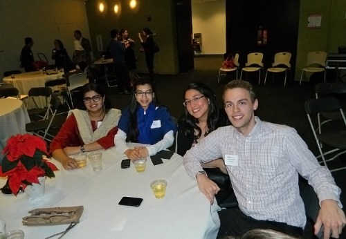 Students, scholars, alumni and guests enjoying the event