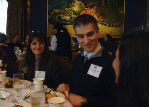 Fulbright students enjoy the luncheon during the main event