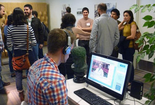 At the third floor of the museum, participants participate with interactive programs