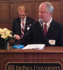 Don Garner thanks the chapter's association for the nomination.