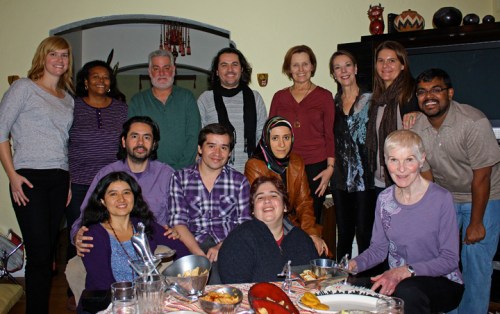 Jiménez spent his second Thanksgiving with classmates and friends at his adviser’s home.