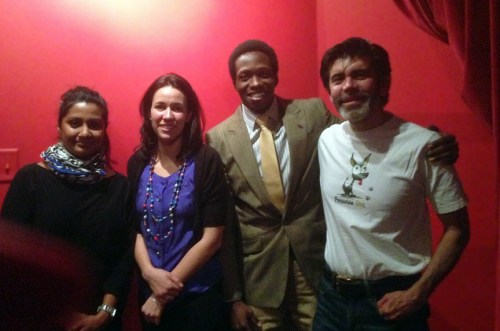 Reena John, Cristina Sisson and Roger Fassinou see the play on April 4