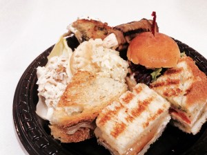 There were also vegeterian options to choose from