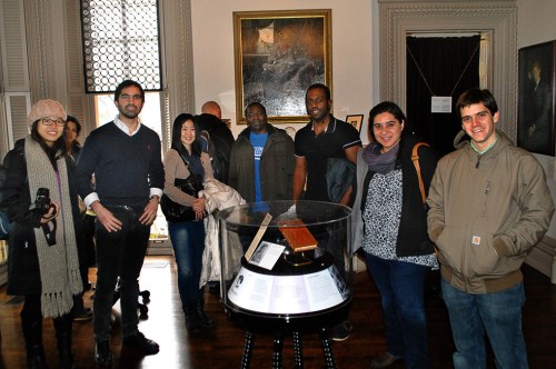 Visiting Fulbright scholaras and students celebrated International Education Week at the Jane Addams-Hull Hose Museum.