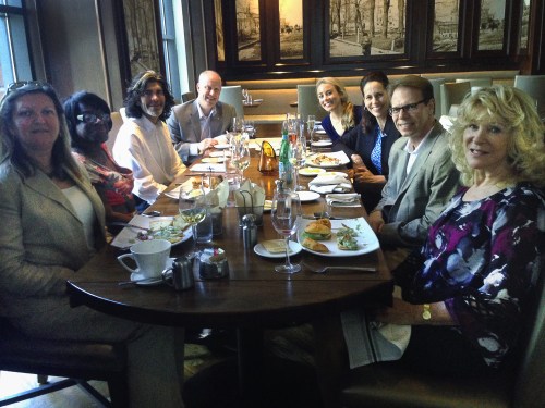 Chicago chapter President Mary Mares-Awe, Dr. herma Williams, Elio Leturia, Don garner, Brey Doyle, Fulbright Association Executive Director Jennifer Oxley, Ron Harvey and Dolores Rinke.