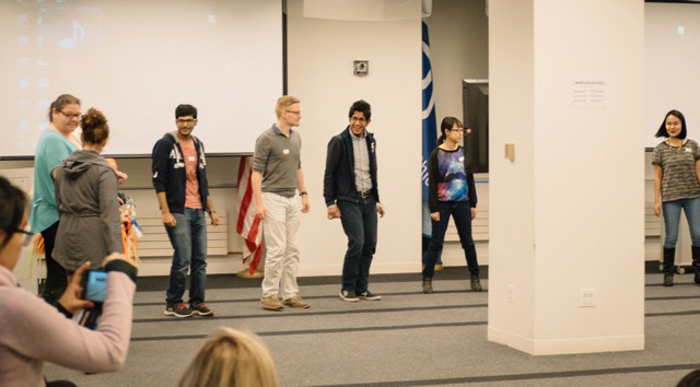 Participants joined the American Indian dance